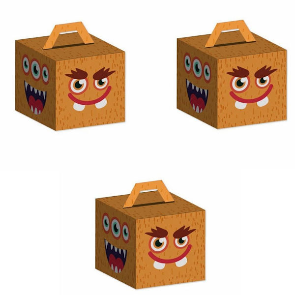 3 st Halloween godislåda Bärbar godislåda - high quality A