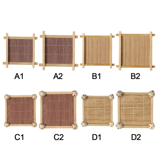3st Cup Mat Bambu Underlägg - stock D2
