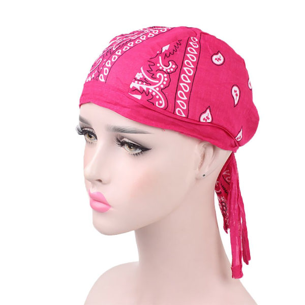 Snabbtorkande Piratmössa i bomull utomhus Sport Bandana - on stock Hot Pink