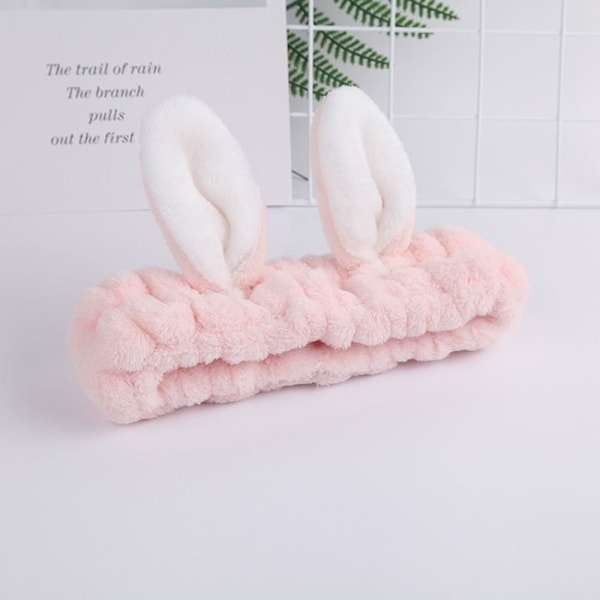 Spa-pääpanta Rabbit Ears -meikkipääpanta LIGHT PINK - varastossa Light Pink