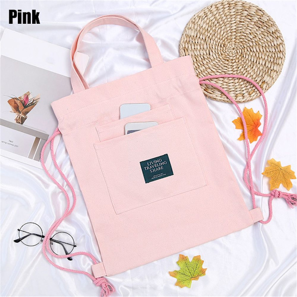 Kiristysnyörippu Kiristysnyörilaukku PINK - loki pink
