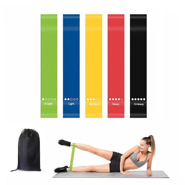 Resistance Bands Fitness MED VÄSKA With a bag - high quality With a bag