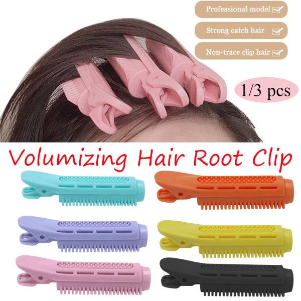 1/3 st Natural Fluffy Hair Clip Hair Root Curler BLUE-1 PCS - stock Blue-1 PCS