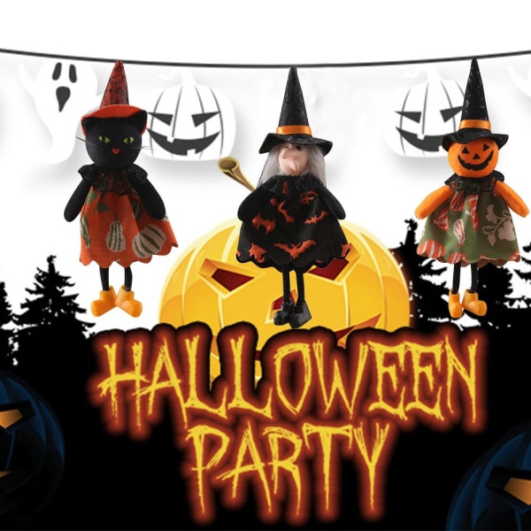 Halloween kolme riipusta riippuva koriste HEKS - varastossa