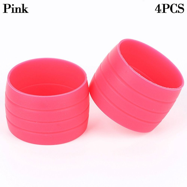 4kpl Bike Plug Rubber Road Polkupyörän kahvat PINK - spot ale Pink