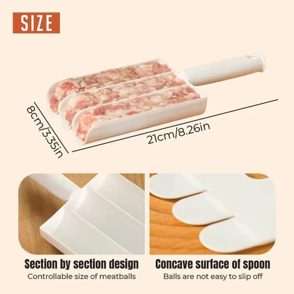 2 settiä Creative Kitchen Triple Meatball Maker - spot-myynti