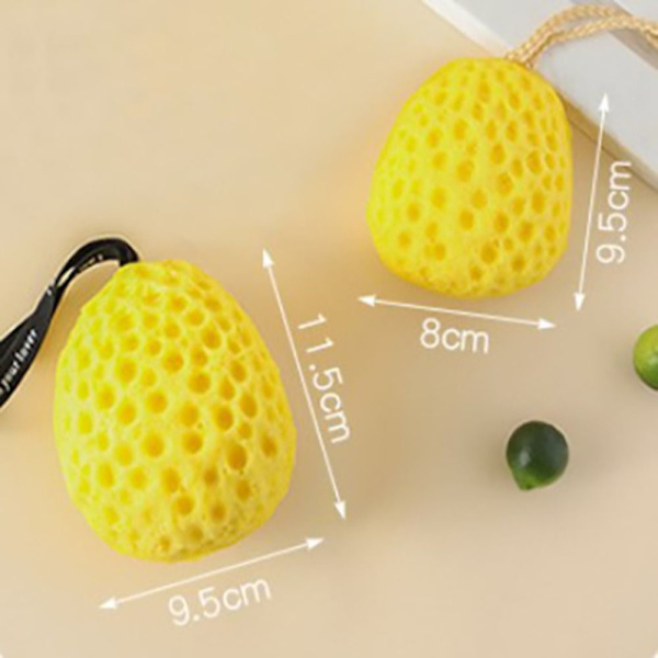 2st Honeycomb Bath Ball Wash Svamp STOR - on stock large
