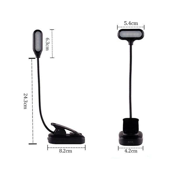 LED-kirjavalokiinnitinlamppu 2-LAADUTAVA - spot-ale 2-Rechargeable