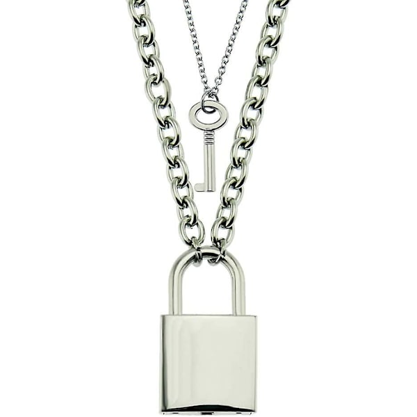 Chain Punk Padlock Kaulakoru Key Padlock Riipus Kaulakoru Party - spot ale