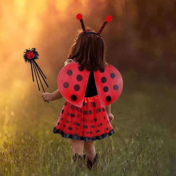 Ladybug Wings Kostym Fairy Wings Performance rekvisita - spot försäljning