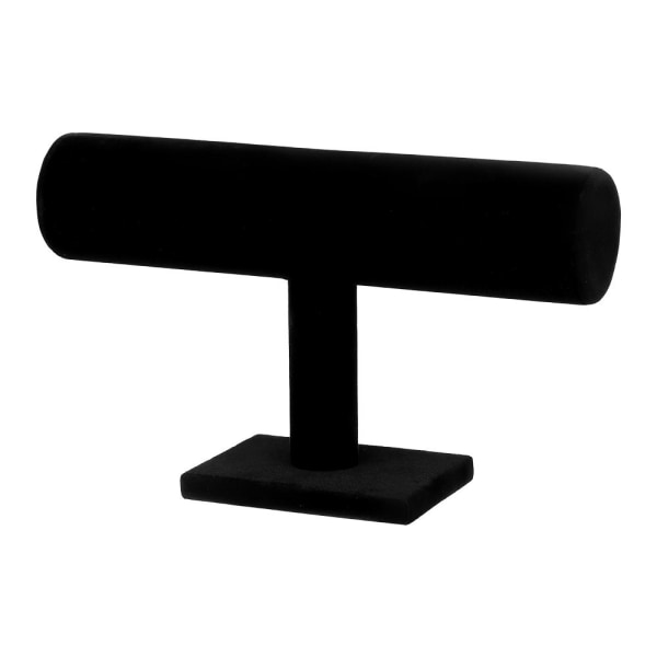 Sammets T-bar Stativ Förvaringsställ GRÅ - stock grey