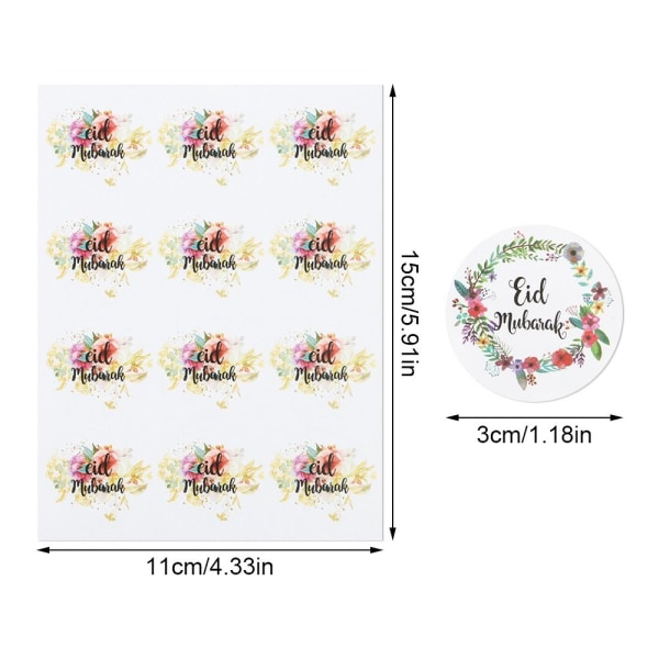 144 STK EID Mubarak Sticker Label Seal Stickers - stock