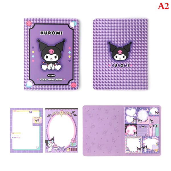 Kawaii My Melody Kuromi Cinnamoroll Posted-It Notes Suit - spot försäljning A2