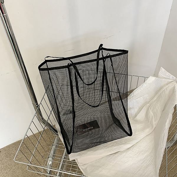 Mesh olkalaukku käsilaukku WHITE - korkea laatu white