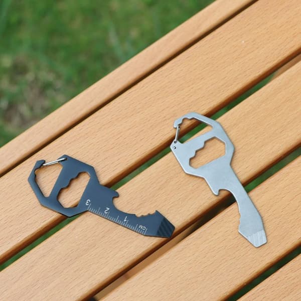2kpl Outdoor Multitools EDC Key Ring SILVER - spot-myynti Silver