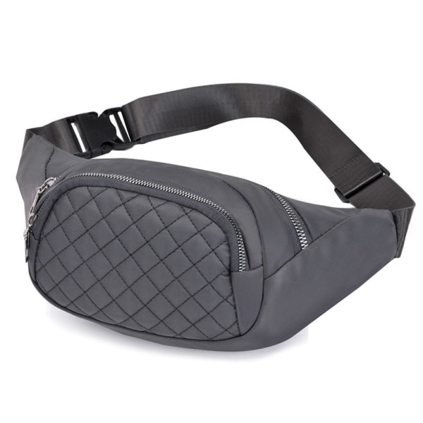 Crossbody midjeväska Fanny Pack bröstväska GRÅ - high quality grey