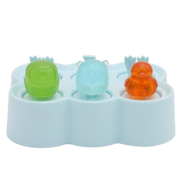 Popsicle Muotti Silikoni Ice Cube Jäätelömuotti Lasten eläin - tukki