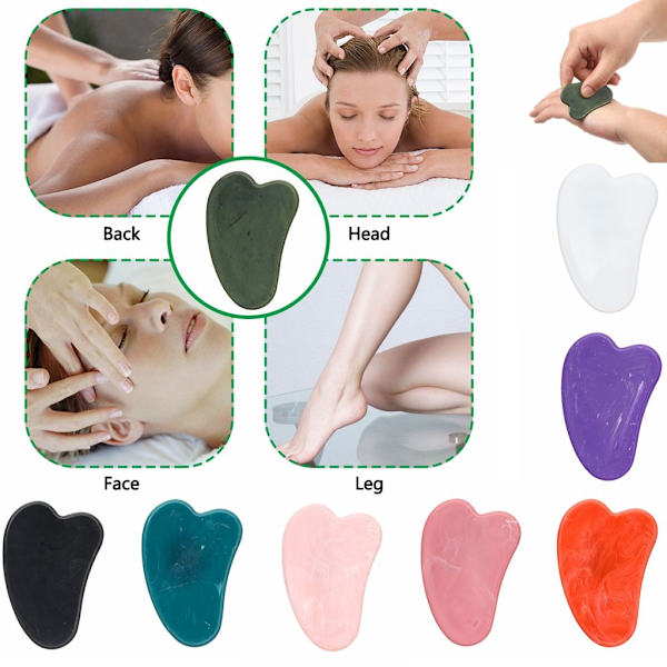 Guasha Board Rose Quartz VIT - spot sales white