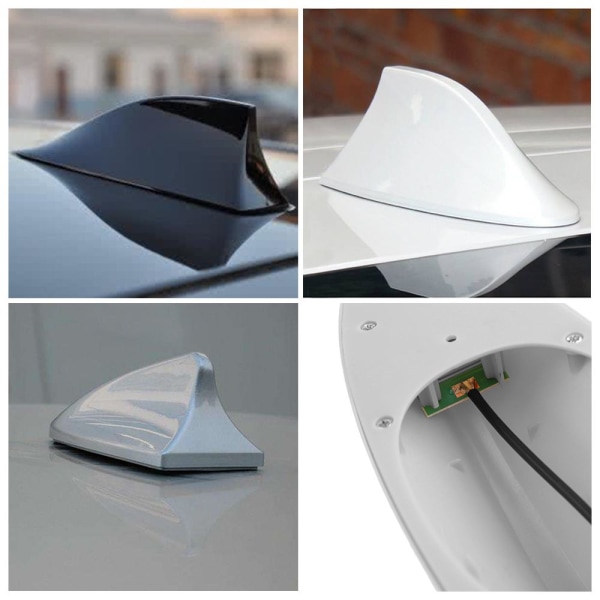 Shark Fin Bilantenn Radiosignalmottagare VIT - high quality