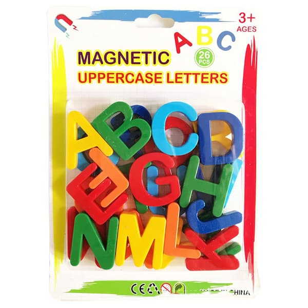 Learning Alphabet Stickers Magnetic Early Education - stock