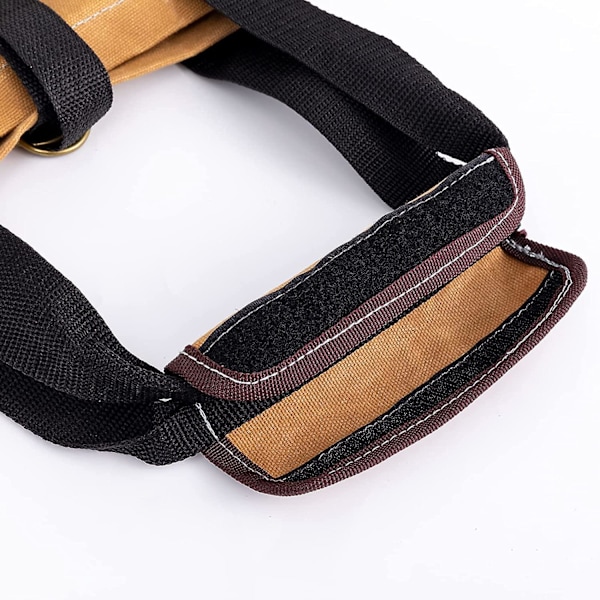 Vedpåse 39x18 tums slitstark vaxad canvas vedpåse - stock