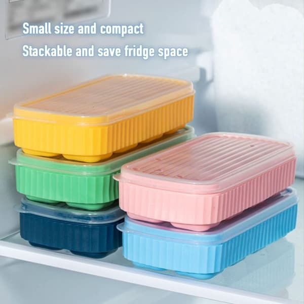 Ice Cube Brickor Ice Making Box MÖRKBLÅ - spot sales Dark blue