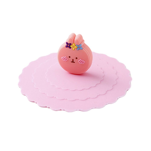 4st Lock Cup Elastiskt lock ROSA KANIN - high quality pink rabbit