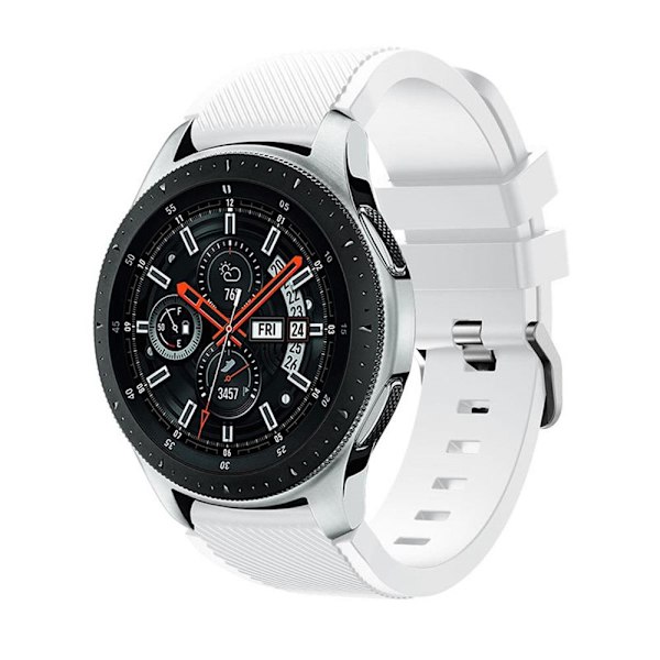 Huawei Watch GT/GT2 -kellonauhalle, silikoniranneke, 22 mm:n ranneke - varastossa white