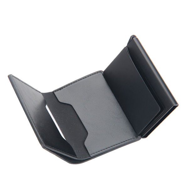 Miesten Pop Up -lompakko Rfid Blocking Slim Card Holder Automatic - varastossa Brown