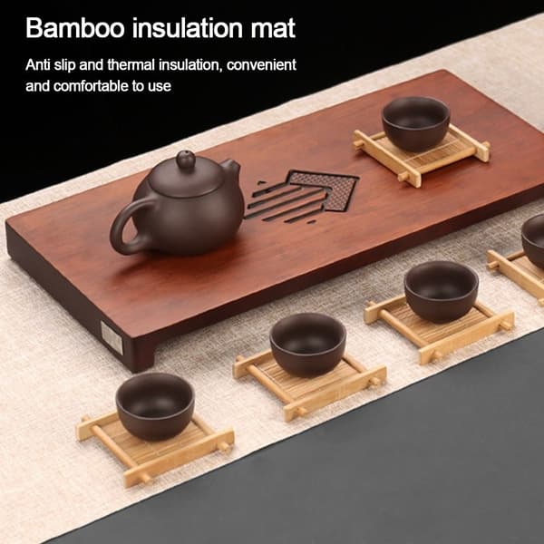 3 Cup Food Bamboo Coasters - spot-ale B2