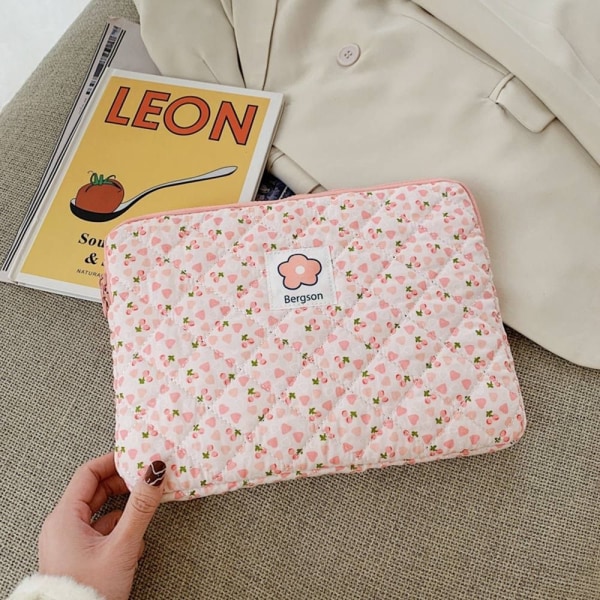 Laptop Sleeve Case Bag Liner Bag 11 TUUMA PINK FLOWER PINK FLOWER - spot-myynti 11inchPink Flower