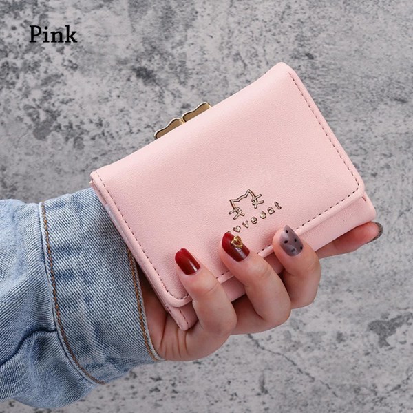 Korta plånböcker Pengaväska ROSA - on stock pink