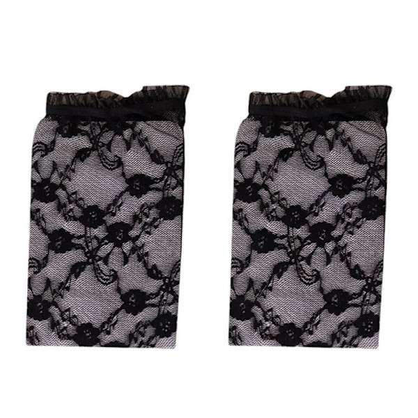 Spets Solid Sock Fishnet Strumpor MEDIUM TUBE BLACK - stock
