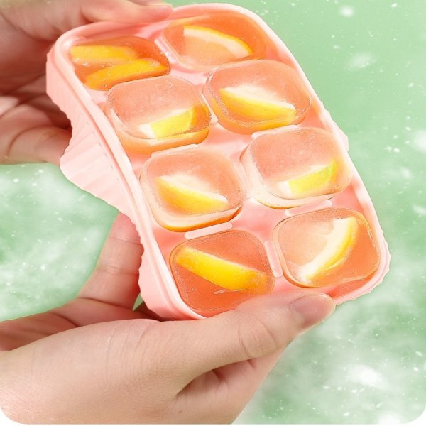 Ice Cube Trays Ice Makeing Box KELTAINEN - varastossa Yellow