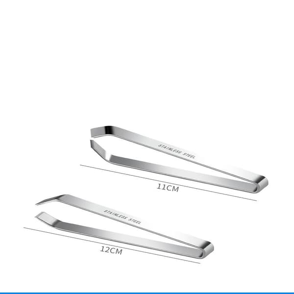 3 kpl Fishbone pinsetit Litteät pinsetit FLAT END - korkea laatu Flat End