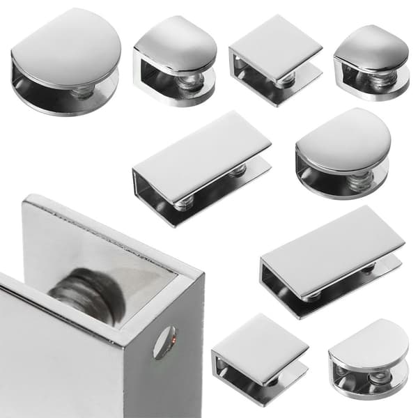 2 st Glasklämma Glashyllstöd M4 4 - stock