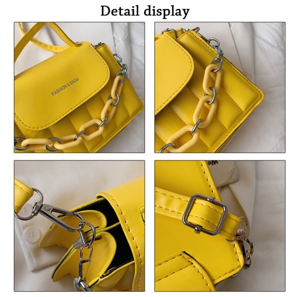 PU Sling Bag Mode Axelväska Handväskor RÖD - high quality red