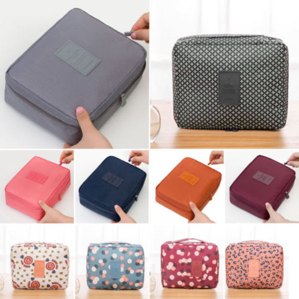 Rese-toalettväska Makeup Case Förvaringsväska Bärbar - on stock orange