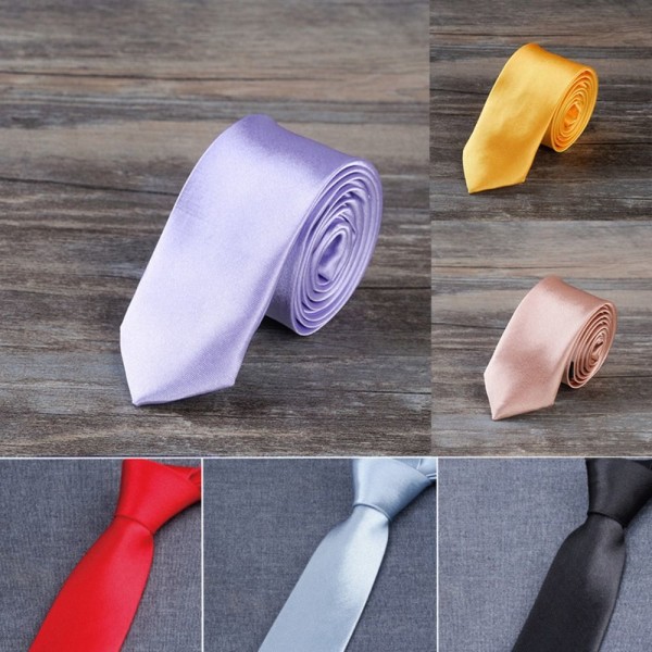 2 kpl Tie Solid color PUNAINEN - varastossa red