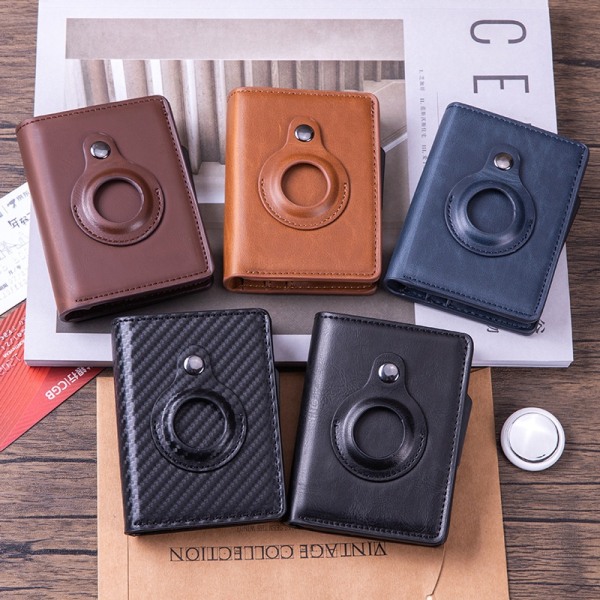 airtag plånbok wallet korthållare kort RFID - on stock kaffe