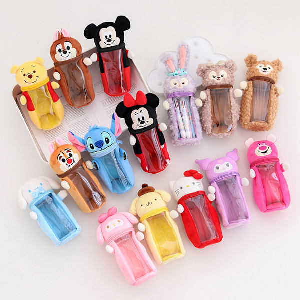 Kawaii Sanrio plysch case tecknad plysch docka pennhållare - stock C