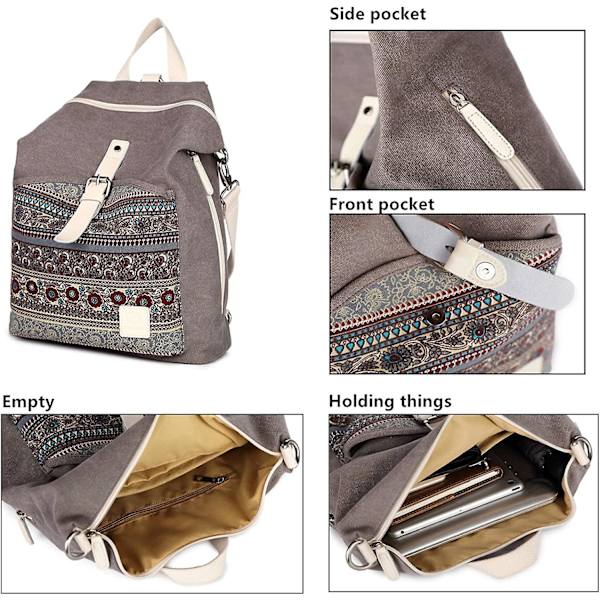 Ryggsäck Handväska Dam Mode Axelväska Travel Daypack - on stock