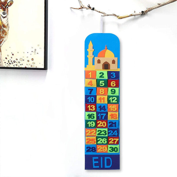 Eid Mubarak -kalenteri Ramadan Wall Hanging Countdown Kalenteri - spot-myynti