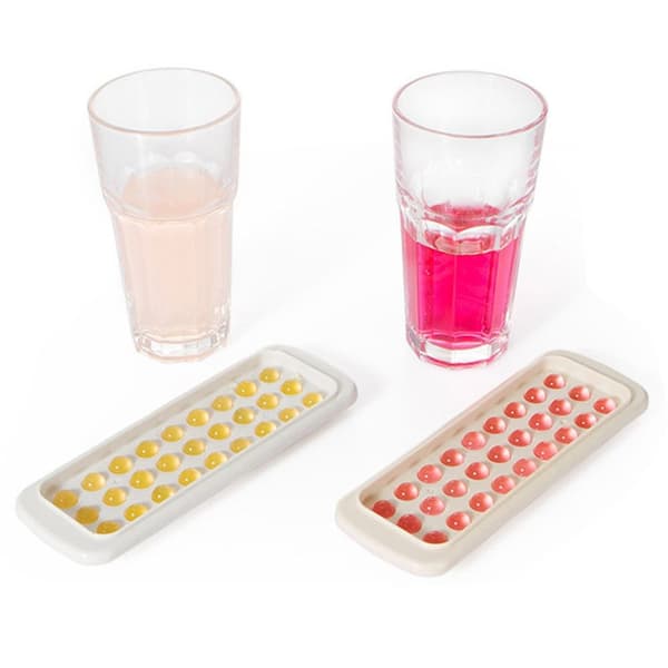 Ice Cube Mold Pieni pyöreä muotti VAALEAN HARMAA - spot ale