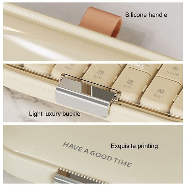 Pill Box Pill Case WHITE - high quality White S