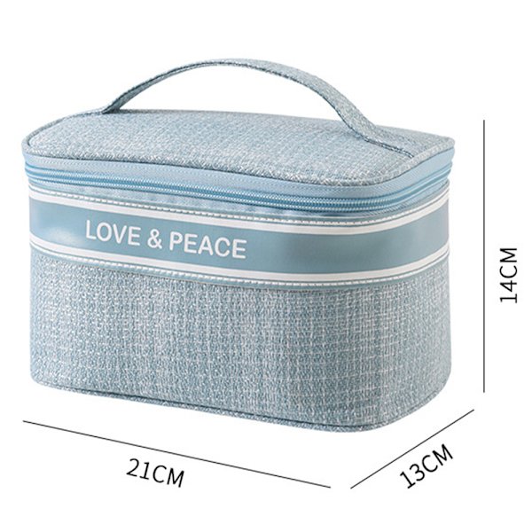 Kvinnor Make Up Bag Case Resor Kosmetisk Organizer - stock White