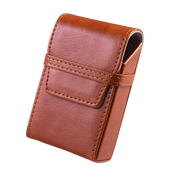 Retro PU- case 20 Sticks Flip Cover Portable Smoke Tool - spot försäljning Orange