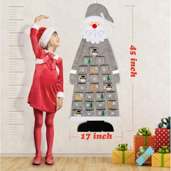 Filt julgran hängande dekorationer Julklappskalender - spot försäljning