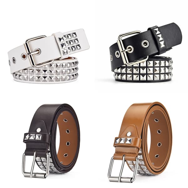 Punk Belt elastisk midjekedja SVART - high quality black
