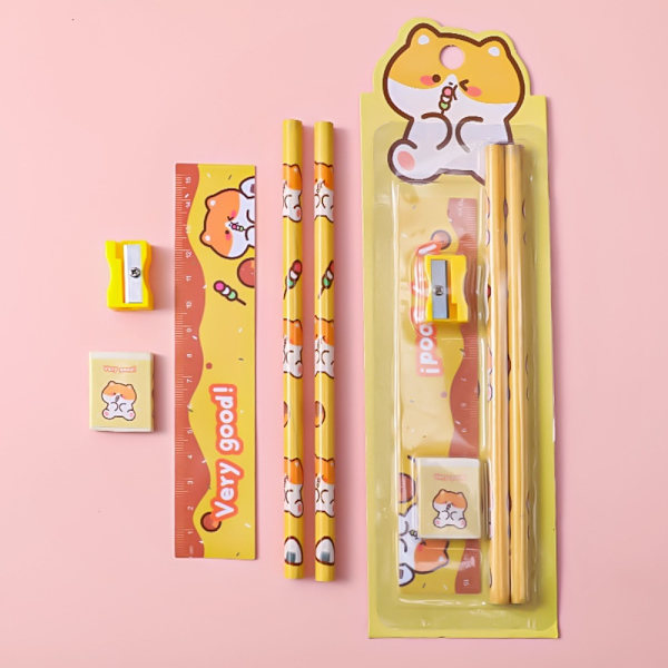 5 st Pencil raser Set Pencil Box - on stock E